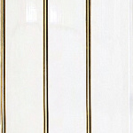 Панель ПВХ Вагонка 3-х секц.Золото белый лак 3000*240*8мм