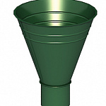 Воронка водосборная МП зелёный RAL 6005