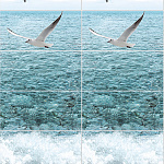Панель ПВХ Панно 2шт Море чайки 2700*250*8мм