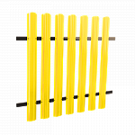 ЕВРОШТАКЕТНИК Цвет Желтый цинк 1018 (ширина 103мм)