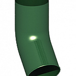 Отвод трубы 60° МП зелёный RAL 6005