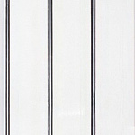 Панель ПВХ Вагонка 3-х секц.Хром белый лак 3000*240*8мм