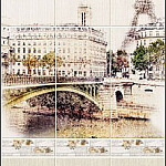 Панель ПВХ Добор 1шт Гранд Париж 2700*250*8мм